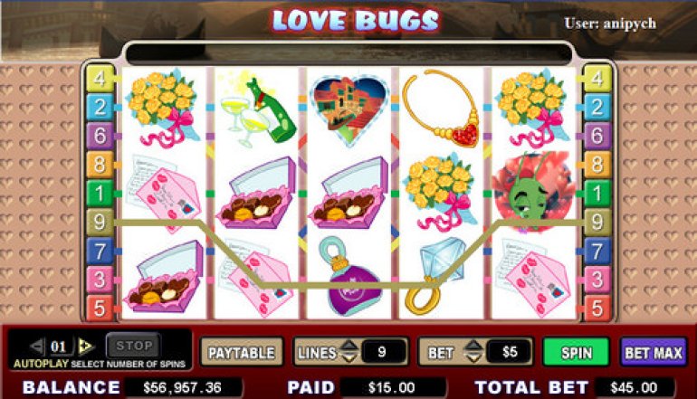 The Love Bugs video slot